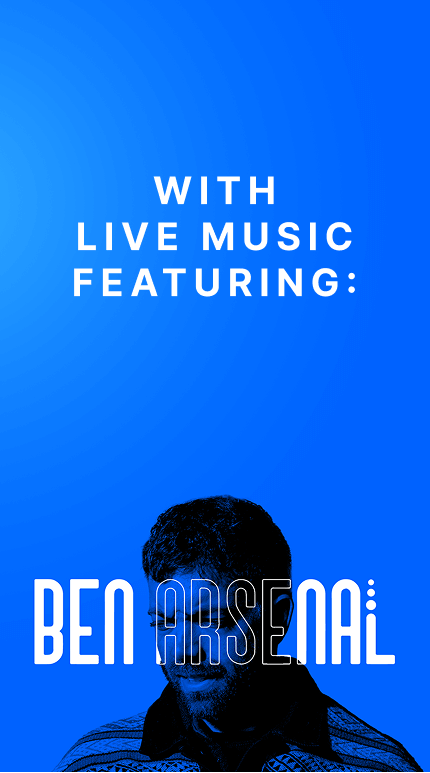 Live music from Ben Arsenal at the Philly AI Connect event